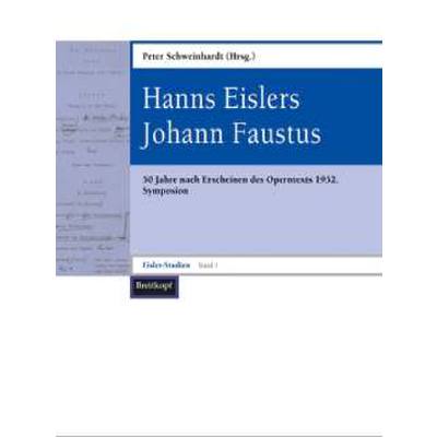 9783765103810 - Hanns Eislers Johann Faustus