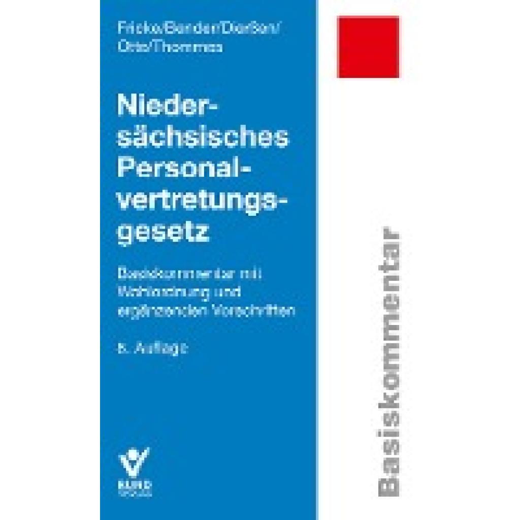 9783766372154 - Fricke Detlef Niedersächsisches Personalvertretungsgesetz