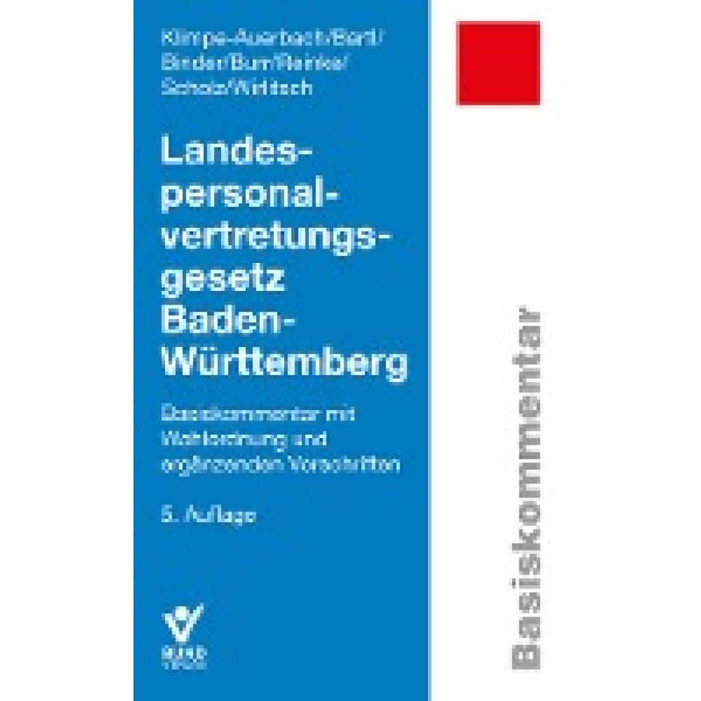 9783766372161 - Klimpe-Auerbach Wolf Landespersonalvertretungsgesetz Baden-Württemberg