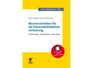 9783766373069 - Musterschreiben für die Schwerbehindertenvertretung - Alfons Adam Bernward Budde Christiane Jansen Rolf Klabunde Gebunden