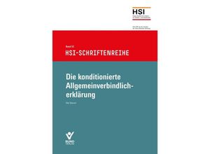 9783766373991 - Die konditionierte Allgemeinverbindlicherklärung Gebunden