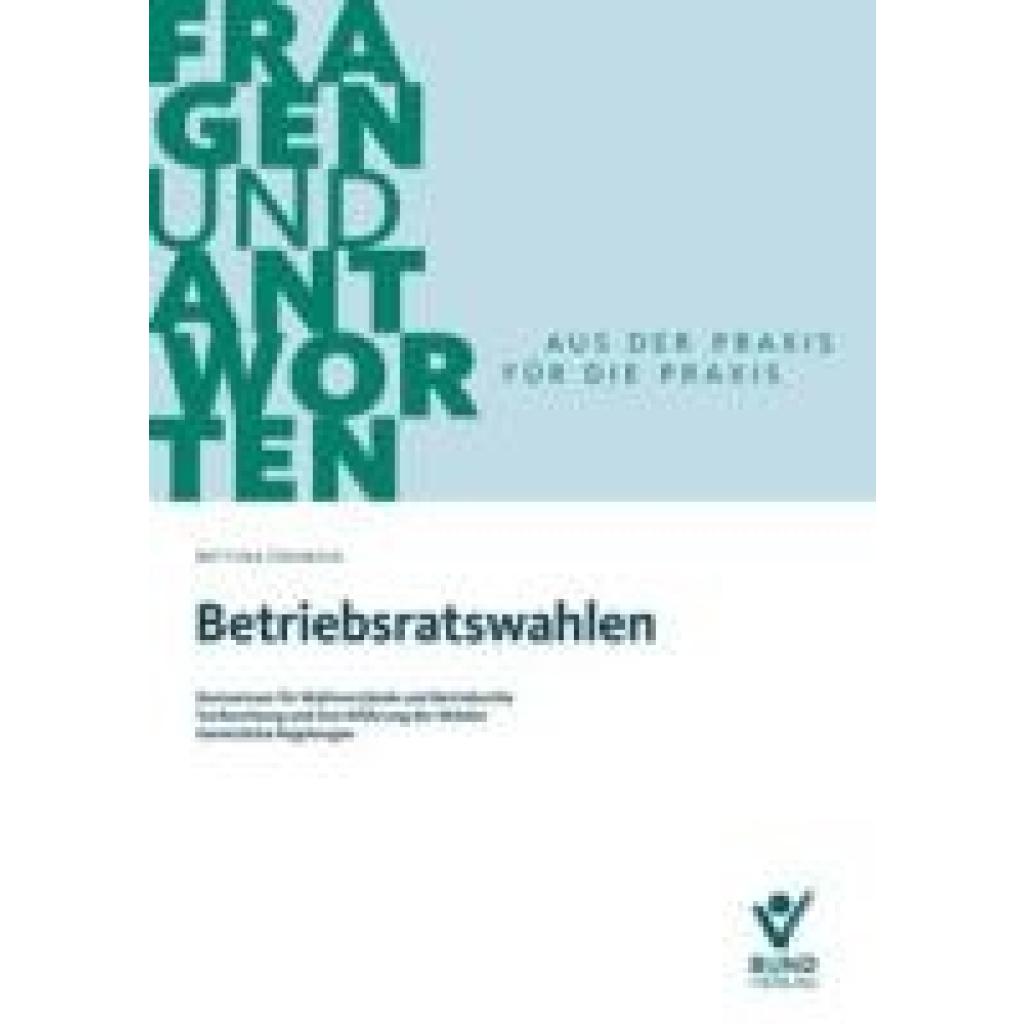 9783766375230 - Frowein Bettina Betriebsratswahlen