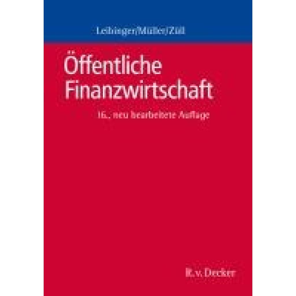 9783768506236 - Leibinger Bodo Öffentliche Finanzwirtschaft