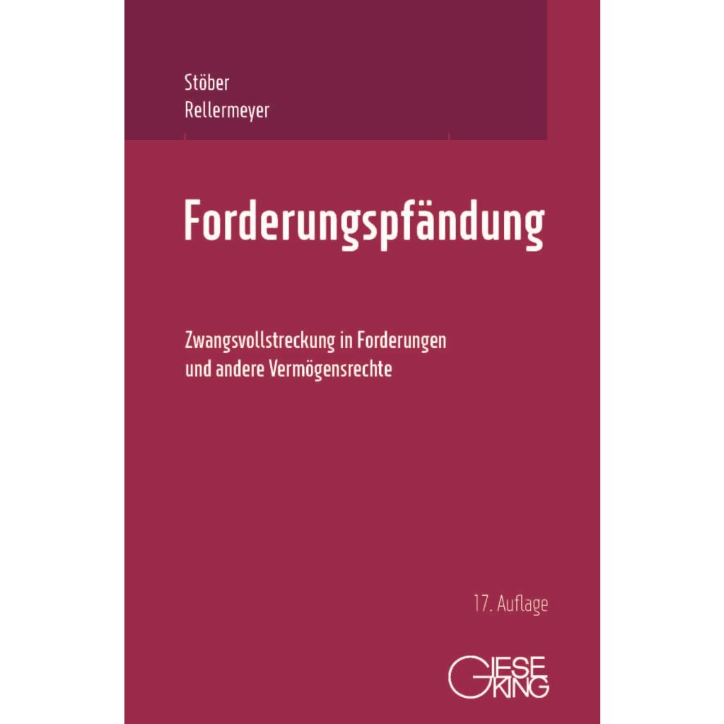 9783769411706 - Forderungspfändung - Kurt Stöber Klaus Rellermeyer Gebunden