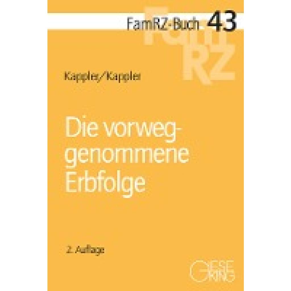 9783769412789 - Kappler Tobias Die vorweggenommene Erbfolge