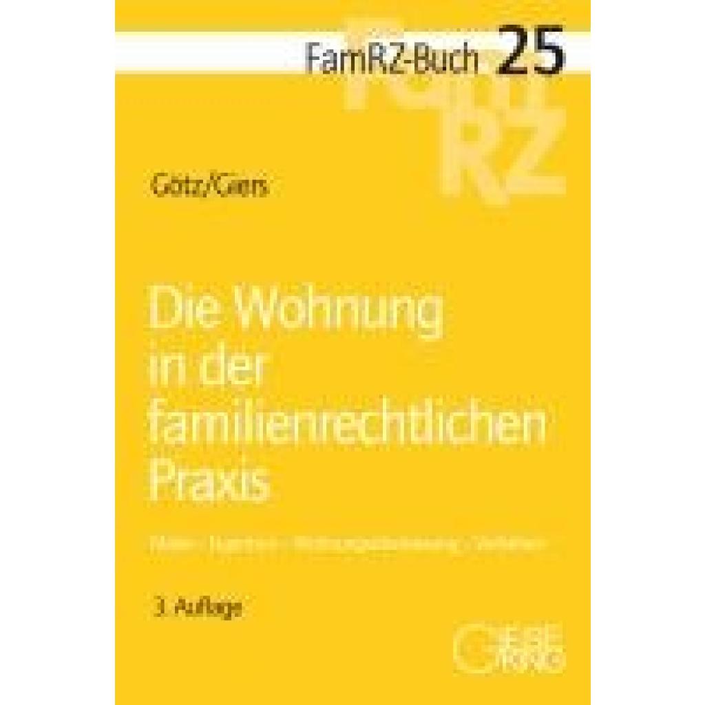 9783769413113 - Götz Isabell Die Wohnung in der familienrechtlichen Praxis