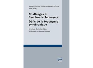 9783772084799 - Challenges in synchronic toponymy   Défis de la toponymie synchronique - Jonas Löfström Kartoniert (TB)