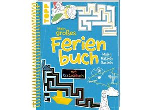 9783772484810 - Mein großes Ferienbuch mit Kratzrätseln! (Blau) - frechverlag Taschenbuch