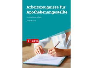 9783774117341 - Arbeitszeugnisse für Apothekenangestellte - Martin Hassel Kartoniert (TB)