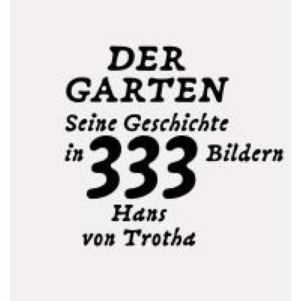 9783775758314 - Trotha Hans Von Der Garten