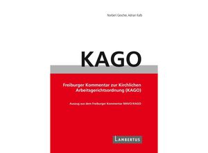 9783784136271 - Handbuch KAGO-Kommentar - Norbert Gescher Adrian Kalb Kartoniert (TB)