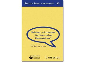 9783784136806 - Welchen politischen Einfluss haben Wohnungslose? - Martina Pistor Kartoniert (TB)