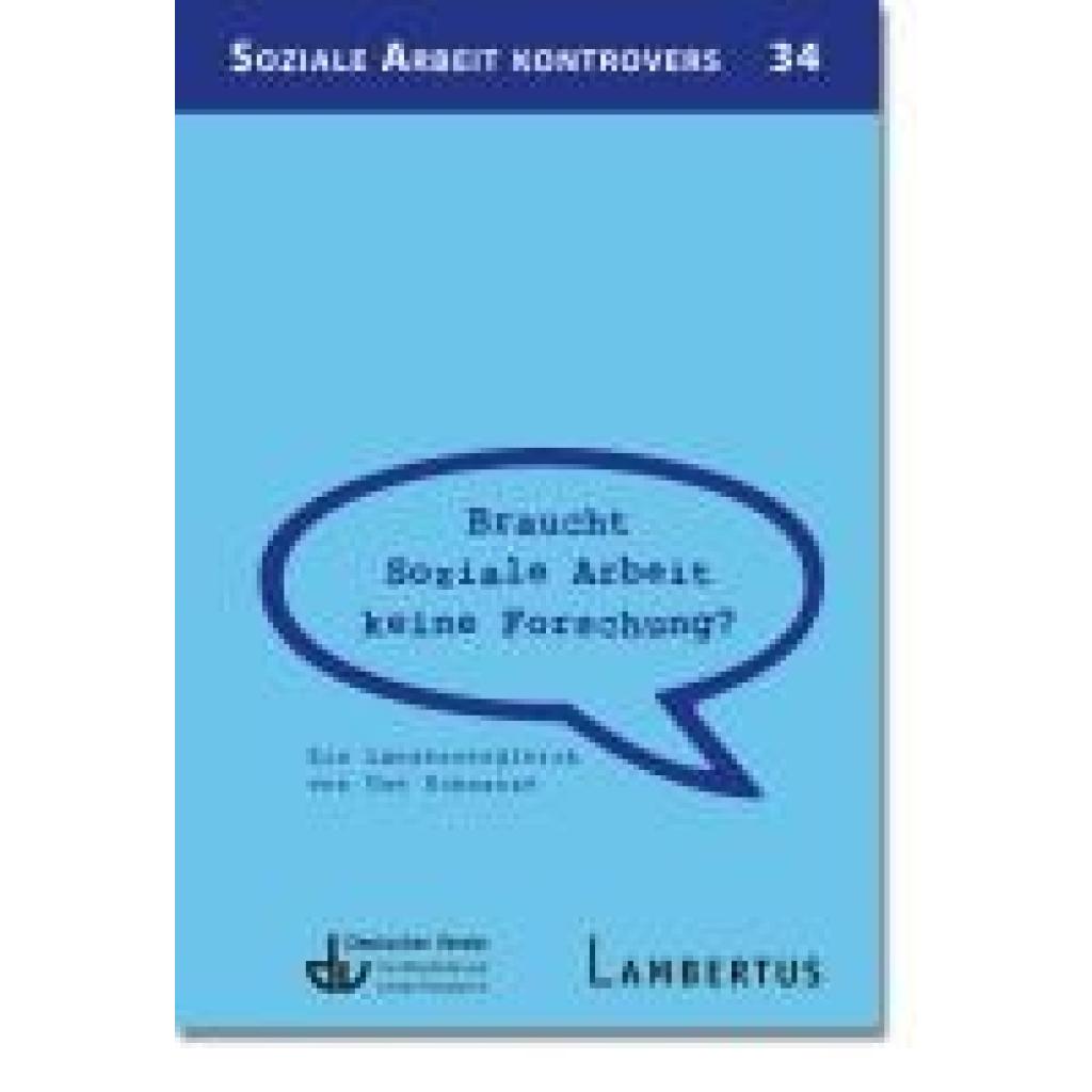 9783784137506 - Schwarze Uwe Braucht Soziale Arbeit keine Forschung?