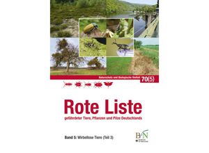 9783784357263 - Rote Liste der Tiere Pflanzen und Pilze Deutschlands Band 5 Wirbellose Tiere (Teil 3) Gebunden