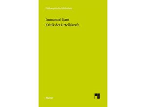 9783787319480 - Kritik der Urteilskraft - Immanuel Kant Kartoniert (TB)