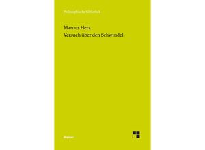 9783787334476 - Versuch über den Schwindel - Marcus Herz Kartoniert (TB)