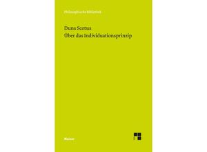 9783787343324 - Über das Individuationsprinzip - Johannes Duns Scotus Kartoniert (TB)