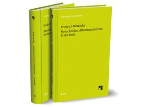 9783787344444 - Menschliches Allzumenschliches Bd 1+2 m 2 Buch - Friedrich Nietzsche Gebunden