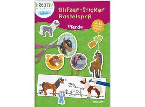 9783788645687 - Glitzer-Sticker Bastelspaß Pferde Geheftet