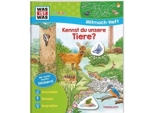 9783788675400 - WAS IST WAS Junior Mitmach-Heft Kennst du unsere Tiere? - Tatjana Marti Geheftet