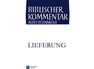 9783788729592 - Biblischer Kommentar Altes Testament - Ausgabe in Lieferungen   Band VIII 3 Lieferung   SamuelTl2 - Walter Dietrich Kartoniert (TB)