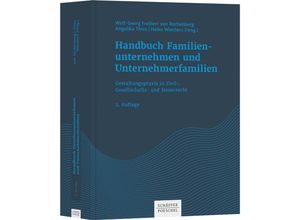 9783791046440 - Handbuch Familienunternehmen und Unternehmerfamilien - Wolf-Georg Freiherr von Rechenberg Angelika Thies Heiko Wiechers Gebunden