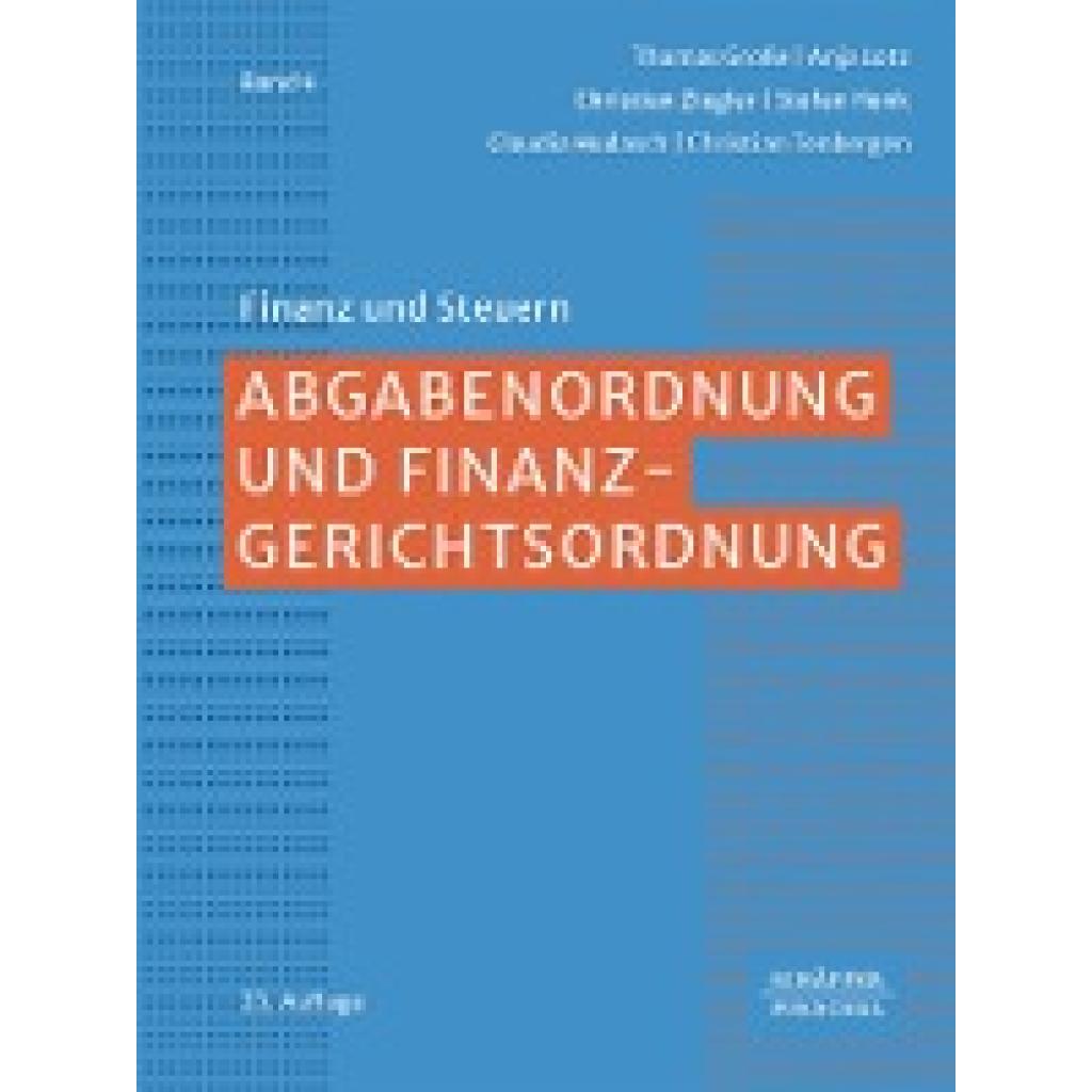 9783791057293 - Große Thomas Abgabenordnung und Finanzgerichtsordnung