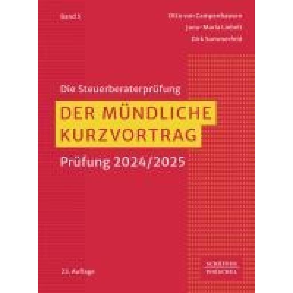 9783791063836 - Campenhausen Otto Der mündliche Kurzvortrag