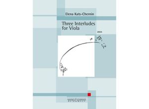 9783793143529 - Three Interludes for Viola Geheftet