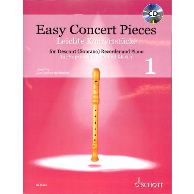 9783795700843 - Noten Easy Concert pieces 1 - Blockflöte ED 23043 & CD & Klavierstimme