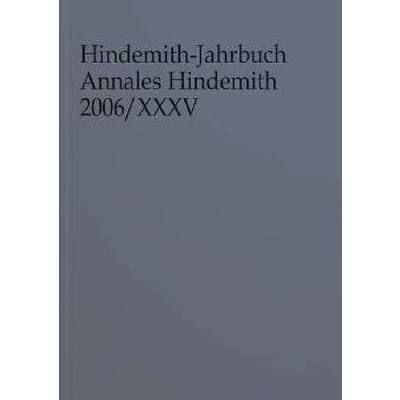 9783795701468 - Hindemith Jahrbuch Annales 2006 35