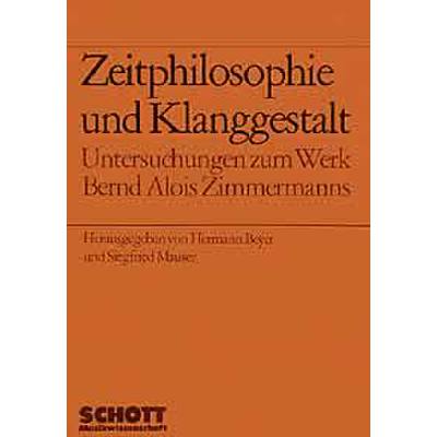 9783795717957 - ZEITPHILOSOPHIE UND KLANGGESTALT