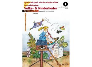 9783795724894 - Spiel und Spaß mit der Blockflöte   Die schönsten Volks- und Kinderlieder Geheftet