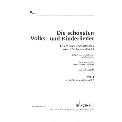 9783795745486 - Die schönsten Volks + Kinderlieder