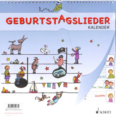 9783795749774 - Geburtstagslieder Kalender 9783795749774 - Geburtstagslieder Kalender
