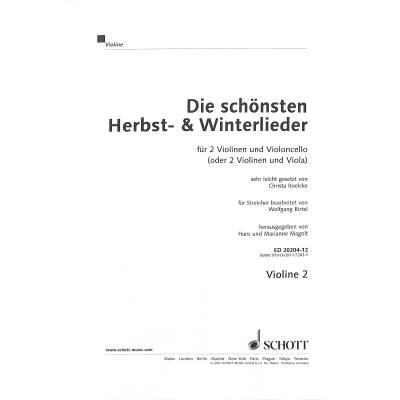 9783795754235 - Die schönsten Herbst + Winterlieder