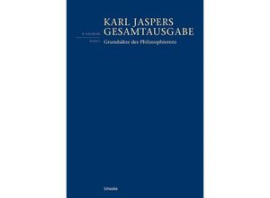 9783796539244 - Grundsätze des Philosophierens - Karl Jaspers Gebunden