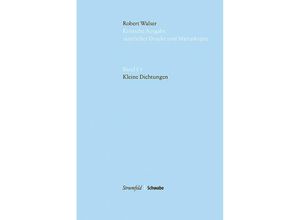 9783796541674 - Kleine Dichtungen - Robert Walser Gebunden