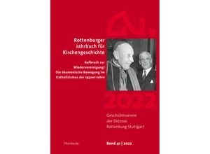 9783799563918 - Rottenburger Jahrbuch zur Kirchengeschichte 41 2022 Kartoniert (TB)