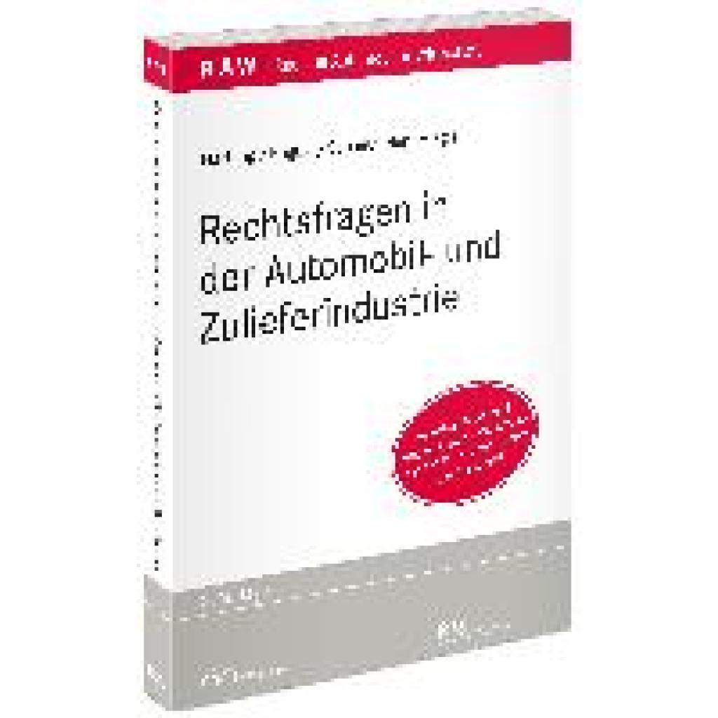 9783800518593 - Rechtsfragen in der Automobil- und Zulieferindustrie