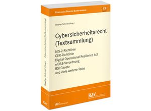 9783800518937 - Cybersicherheitsrecht (Textsammlung) Kartoniert (TB)