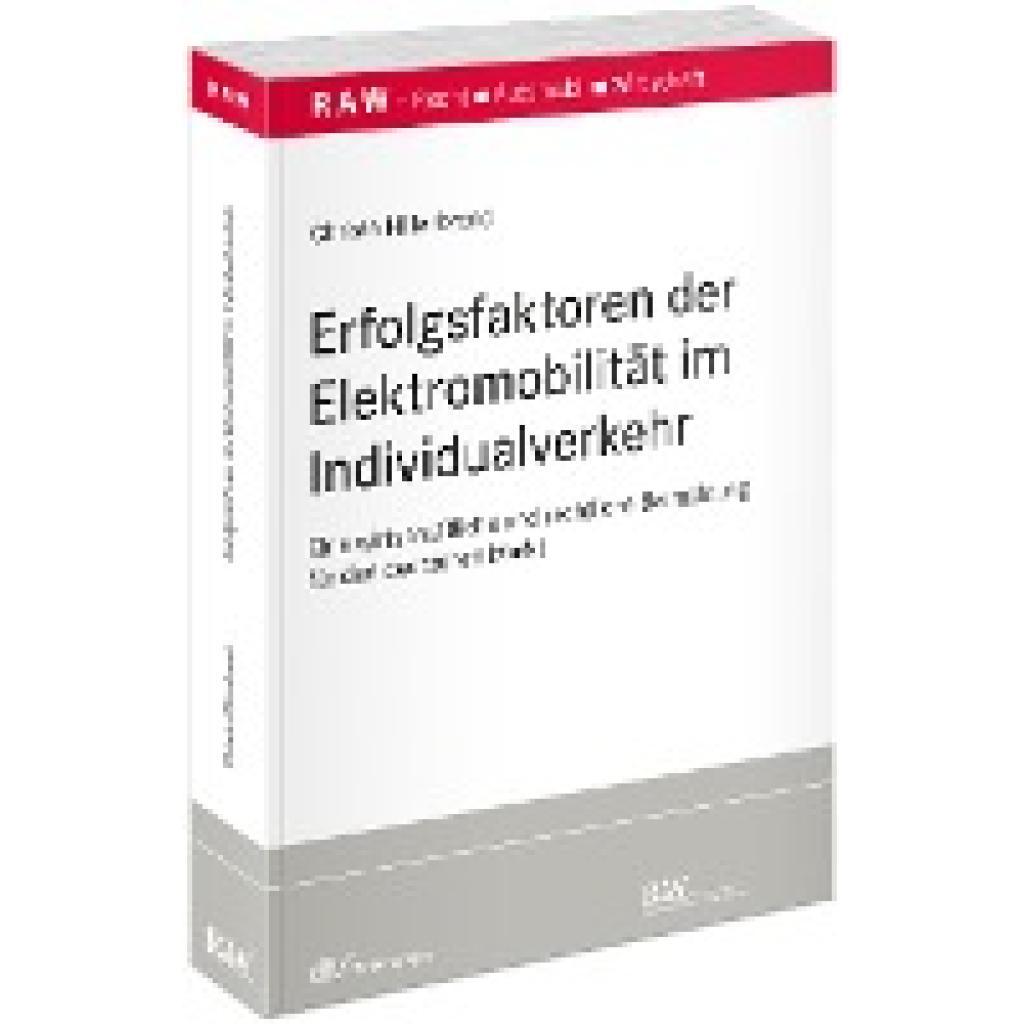 9783800519460 - Hillenbrand Christa Erfolgsfaktoren der Elektromobilität im Individualverkehr