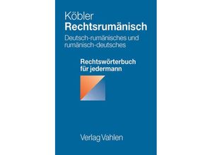 9783800633227 - Rechtsrumänisch - Gerhard Köbler Kartoniert (TB)