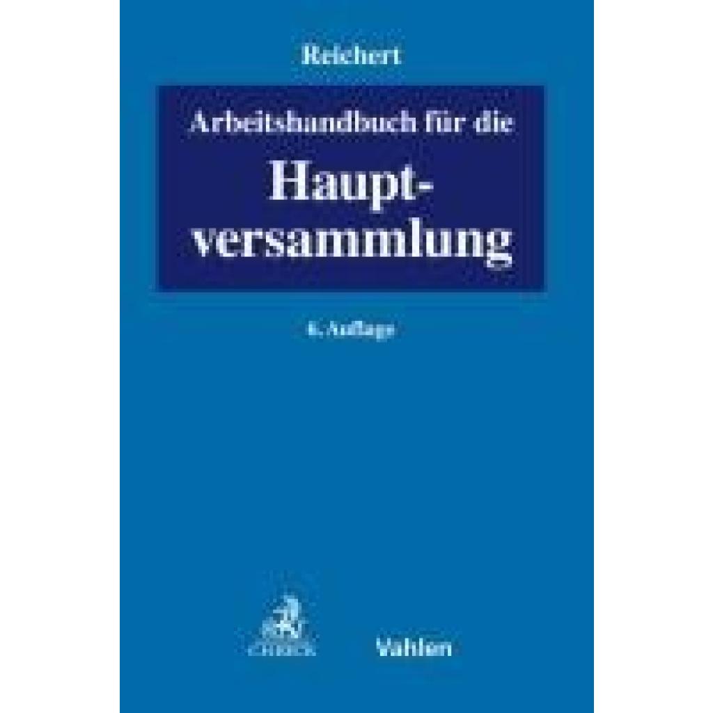 9783800670468 - Arbeitshandbuch für die Hauptversammlung