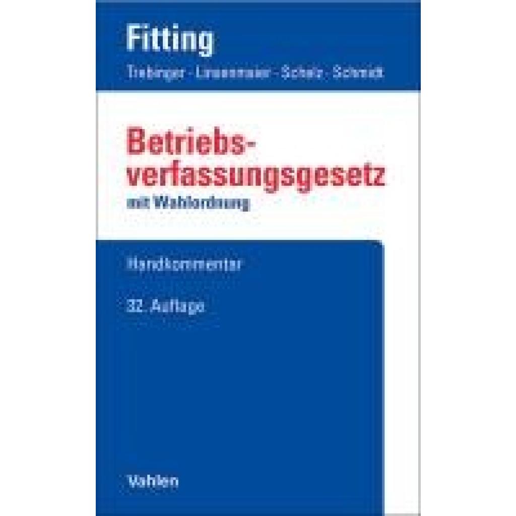 9783800671120 - Fitting Karl Betriebsverfassungsgesetz