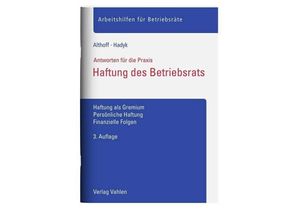 9783800671755 - Haftung des Betriebsrats - Lars Althoff Marc Hadyk Kartoniert (TB)