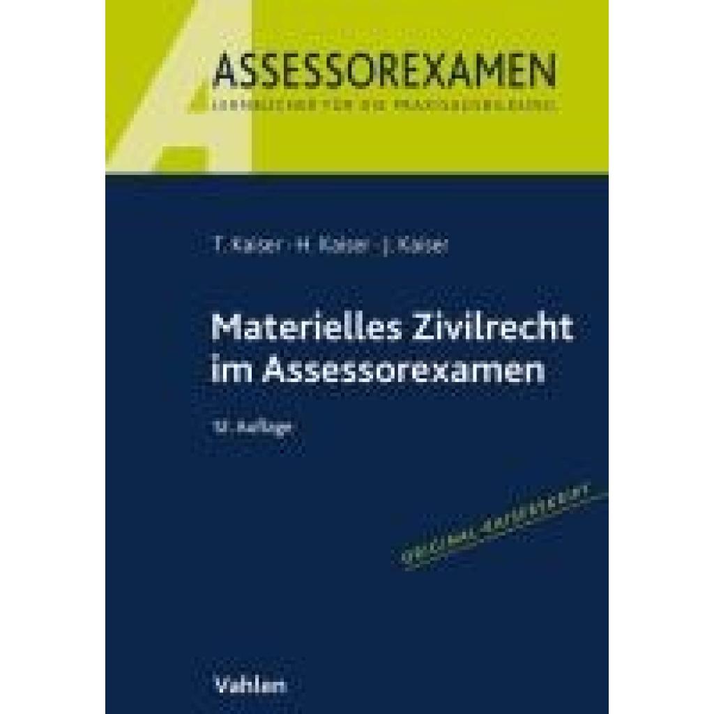 9783800672790 - Kaiser Torsten Materielles Zivilrecht im Assessorexamen