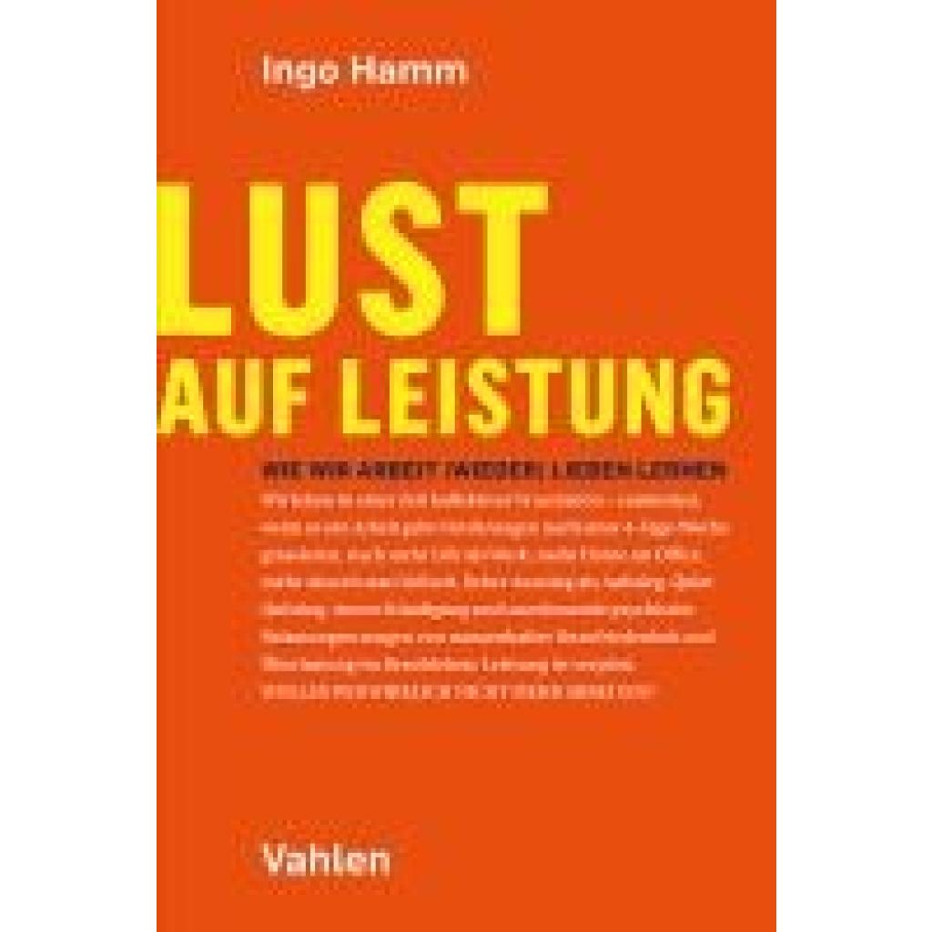 9783800673285 - Hamm Ingo Lust auf Leistung