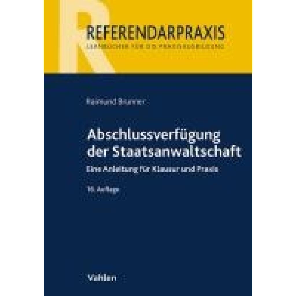 9783800675425 - Brunner Raimund Abschlussverfügung der Staatsanwaltschaft