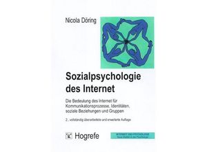 9783801714666 - Sozialpsychologie des Internet - Nicola Döring Kartoniert (TB)